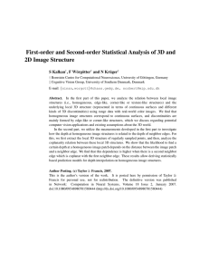 First-order and Second-order Statistical Analysis of 3D and 2D