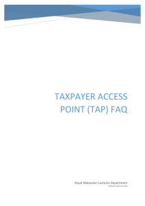 taxpayer access point (tap) faq