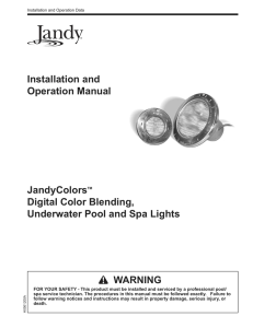 to View the JandyColors Installation Manual