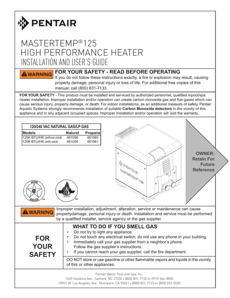 thumbnail image 2 of Pentair MasterTemp 125 Thermal Regulator Replacement - Part #474989 2 of 11