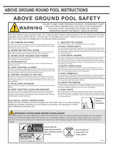 Coliseum/Fairfield Round Pool Installation Instructions