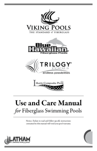 Use and Care Manual - Latham Pool Products