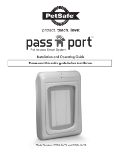 Installation and Operating Guide