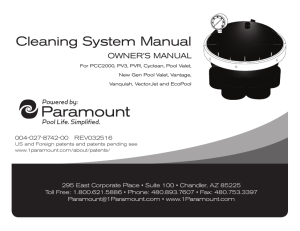 Cleaning System Manual