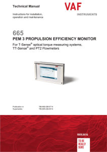 PEM3 Propulsion Efficiency Monitor for T-Sense