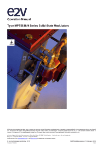 Operation Manual Type MPT5838/9 Series Solid-State