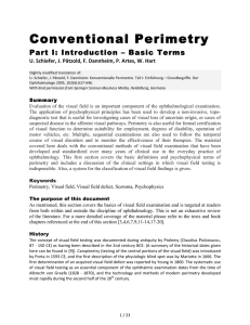 Conventional Perimetry - Imaging and Perimetry Society