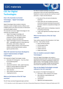 ACT C2C Fact Sheet for Digital Technologies