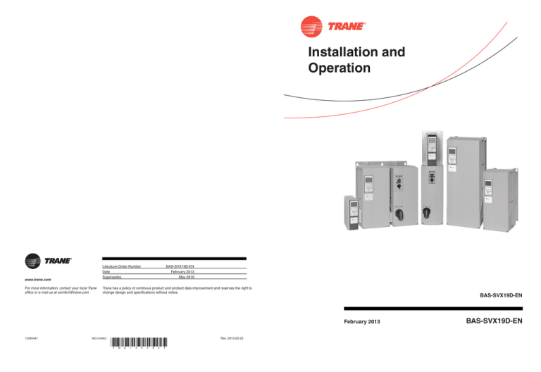 Installation And Operation