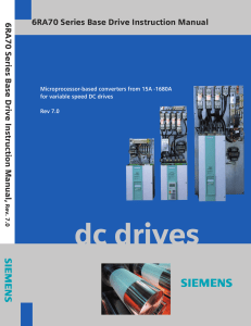 6RA70 Series Base Drive Instruction Manual