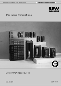 Operating Instructions – MOVIDRIVE® MDX60B/61B