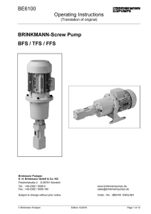 BE6100 Operating Instructions BRINKMANN