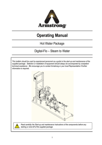 Operating Manual - Armstrong International