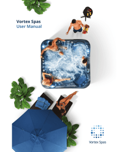 Vortex Spas User Manual - Spa Pools and Swim Spas