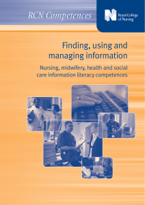 Finding, using and managing information