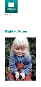 Right to Roam - Miljødirektoratet