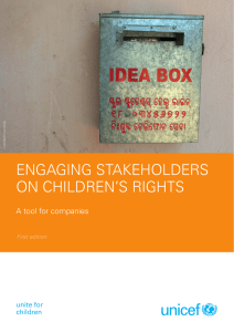 engaging stakeholders on children`s rights