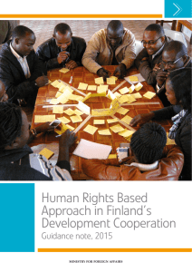 Human Rights Based Approach in Finland`s Development