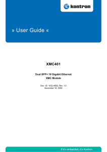 XMC User Guide, Rev. 1.0