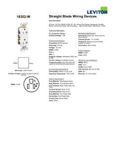 16352-W Straight Blade Wiring Devices