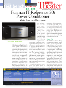 Furman IT-Reference 20i Power Conditioner