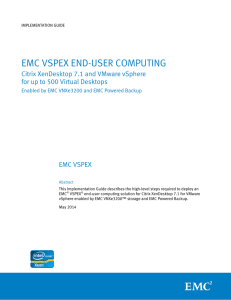 H12820: EMC VSPEX End-User Computing