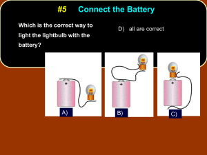 Conceptual Review Electricity Quiz