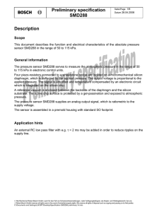 Preliminary specification SMD288 Description