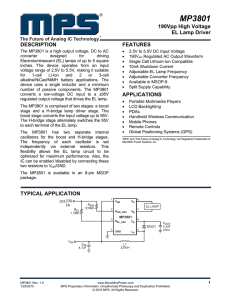 MP3801 - Monolithic Power System