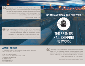 NARS Brochure - North American Rail Shippers
