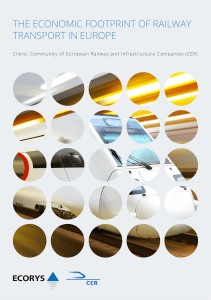 the economic footprint of railway transport in europe