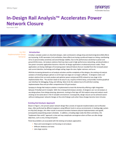 In-Design Rail Analysis™ Accelerates Power Network