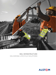 RAIL INFRASTRUCTURE DELIVERING LIFECYCLE SOLUTIONS