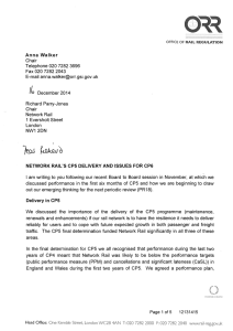 Network Rail`s CP5 delivery and issue issues for CP6