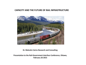 capacity and the future of rail infrastructure