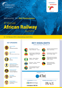 4th Annual African Railway Summit 2016