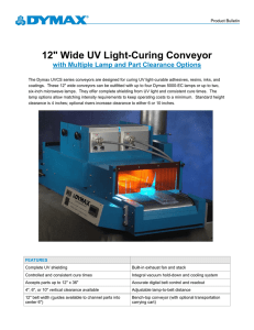 12 Wide UV Light-Curing Conveyor