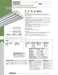 T8/T5 DECORATIVE COOL BEAM (4, 6 LAMP WITH UP