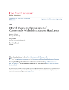 Infrared Thermographic Evaluation of Commercially Available