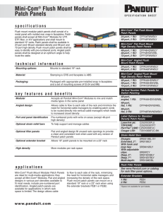 Mini-Com® Flush Mount Modular Patch Panels
