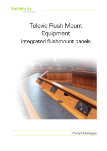 Televic Flush Mount Equipment - Televic Conference CN
