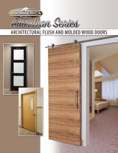 FLUSH AND MOLDED WOOD DOORS