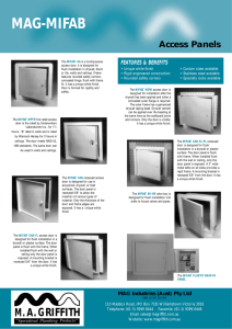 Access Panels - M.A.Griffith