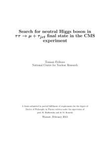 Search for neutral Higgs boson in ττ → µ + τjet final state in the CMS