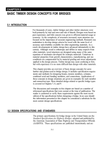 Basic Timber Design Concepts for Bridges