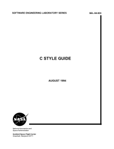 NASA C Style Guide