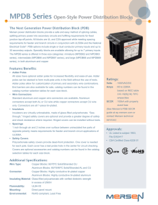 MPDB Series Open-Style Power Distribution Blocks