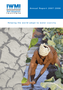 IWMI Annual report 2007-2008 - International Water Management