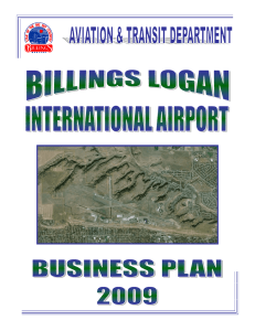 Airport Business Plan - Billings Logan International Airport