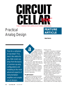 Practical Analog Design - School of Electrical and Computer